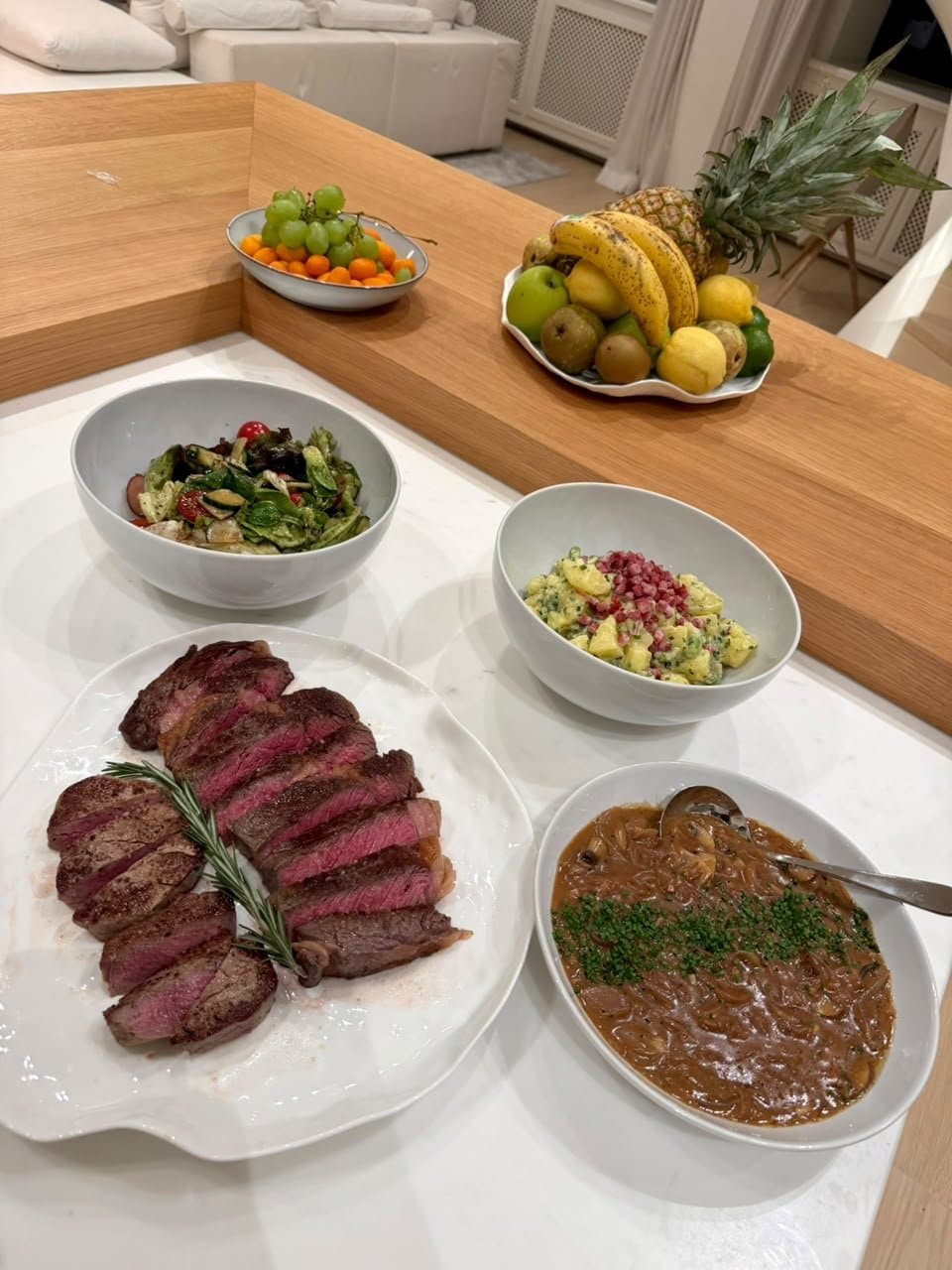Grilled steak variation
